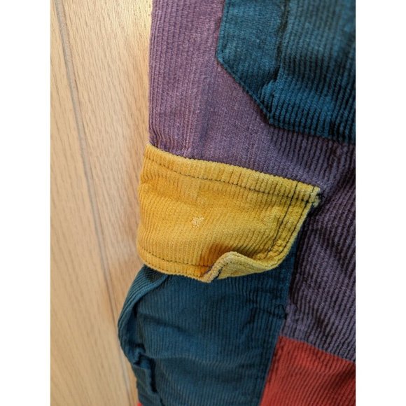 COURSEMYS AELFRIC EDEN Corduroy Patchwork Color Block Cargo Pants M 25” Waist - Picture 9 of 12